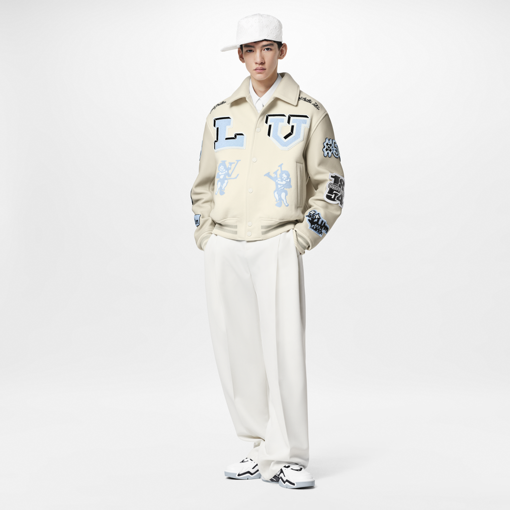 Louis Vuitton Multi-Patches Mixed Leather Varsity Blouson